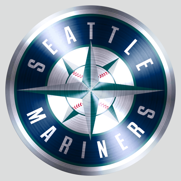 Seattle Mariners Stainless steel logo iron on paper